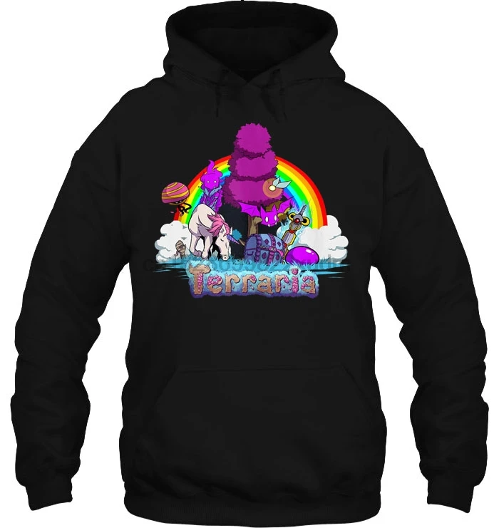 Мужская толстовка с капюшоном персонажами из террарии женская уличная одежда| |