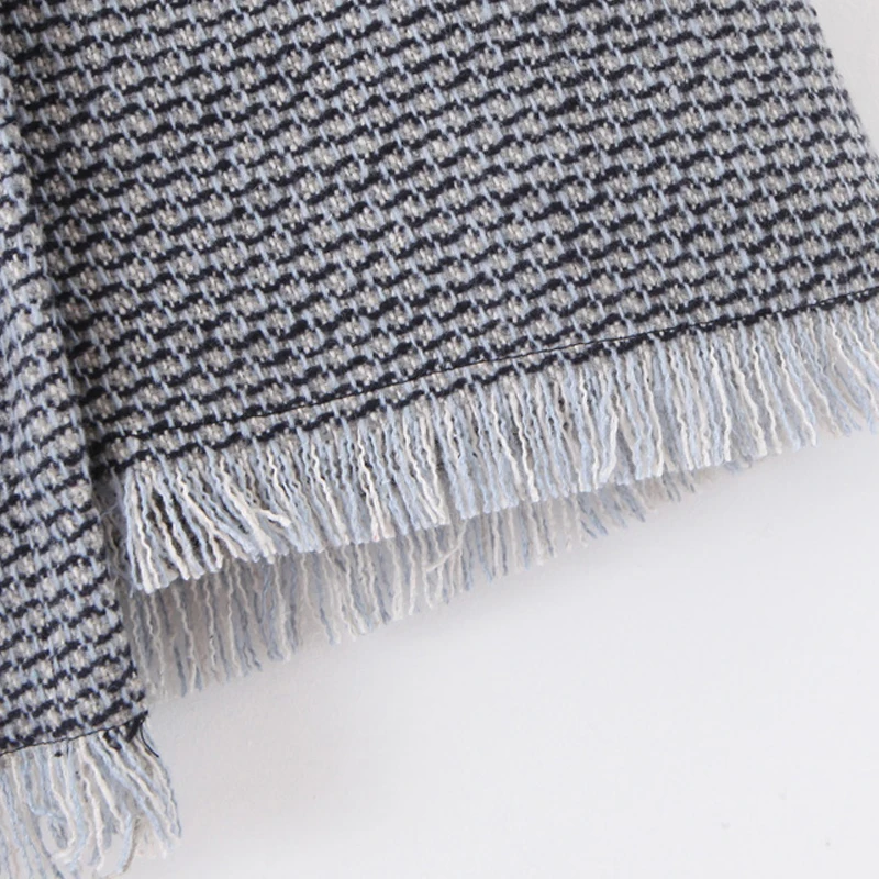 2019 New Design Women Autumn Winter Shirt SKirt High Waist Irregular Hem Female Skirts Plaid | Женская одежда