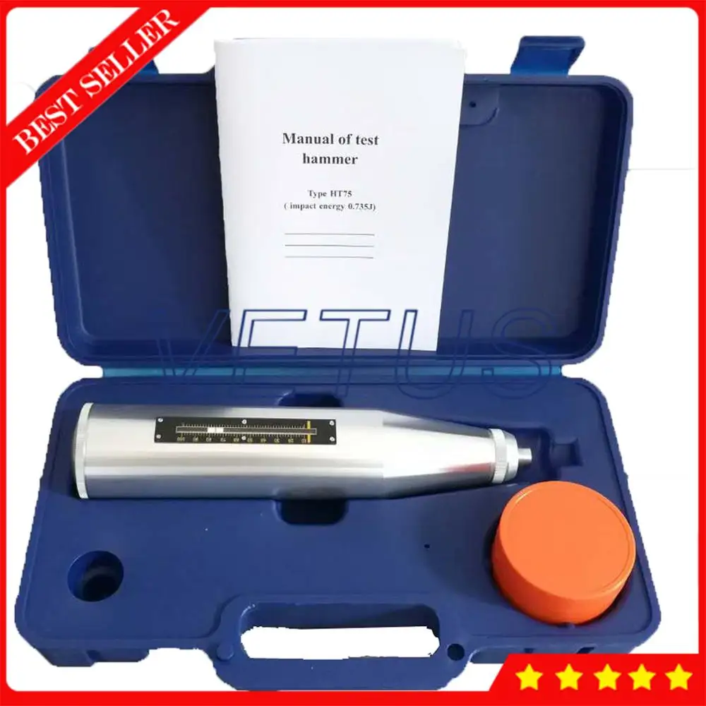 HT-75 Высокоточный кирпичный тестовый молоток с супержестким алюминиевым корпусом