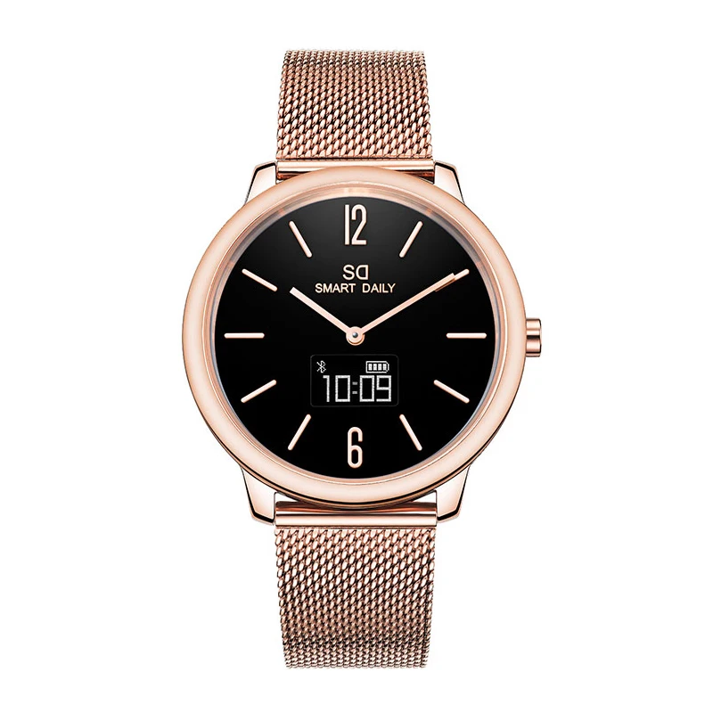 Модные женские умные наручные часы с двойным дисплеем и напоминанием о звонках