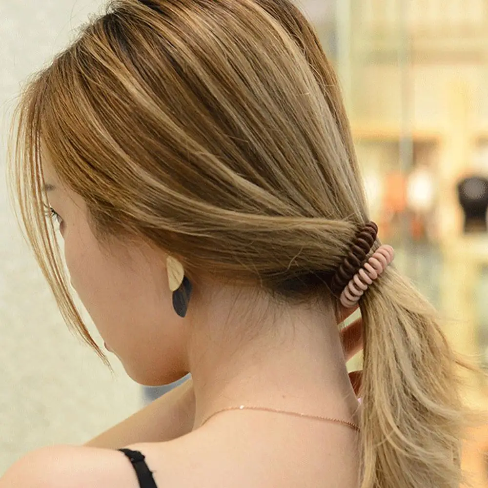 5 шт. Новое поступление прозрачные желеобразные цветные резинки для волос с