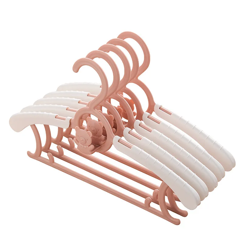 

20 Pcs Clothes Hanger Racks Portable Plastic Display Hangers Windproof Children Coats Hanger Baby Clothing Organizer