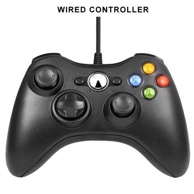 Wireled Black Беспроводной/проводной контроллер для Xbox 360 геймпад джойстик для X box 360 Jogos пульта Win7/8/10 шт. игровой джойстик - Цвет: Wireled Black