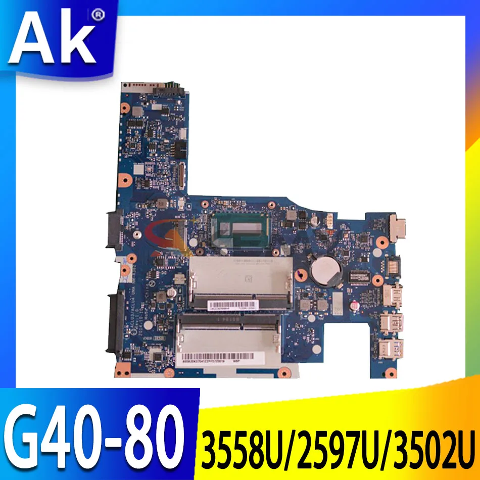 

NM-A362 материнская плата для ноутбука Lenovo G40-80 (14 дюймов) G40-70 оригинальная материнская плата 3205U/3805U UMA