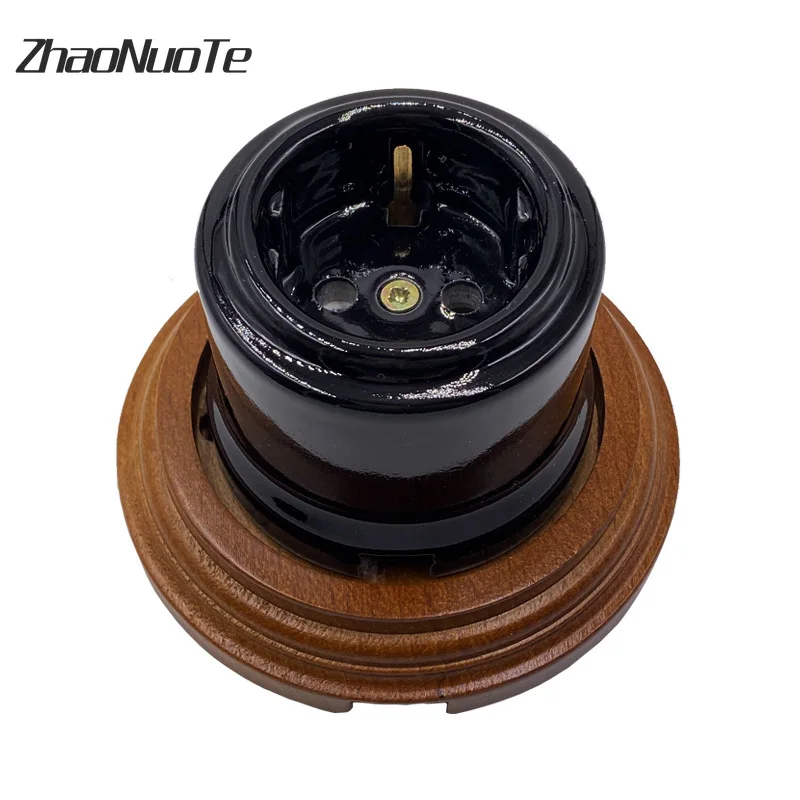 Высокое качество Ретро Европейская Керамическая электрическая розетка