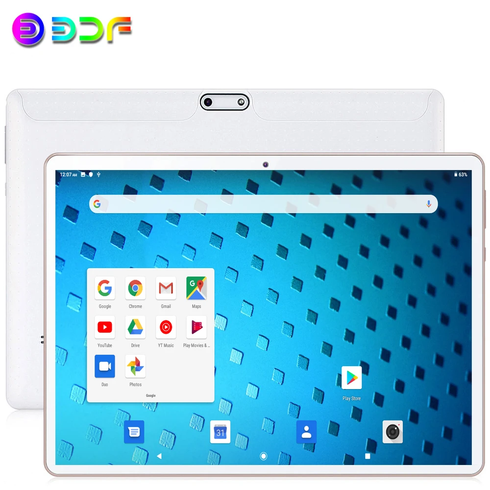 Chamada de Telefone Comprimidos + Teclado Novo Polegada Octa Núcleo Tablet pc Android 9.0 3g – 4g 4gb-64gb Rom Bluetooth 4.0 Wi-fi 10.1