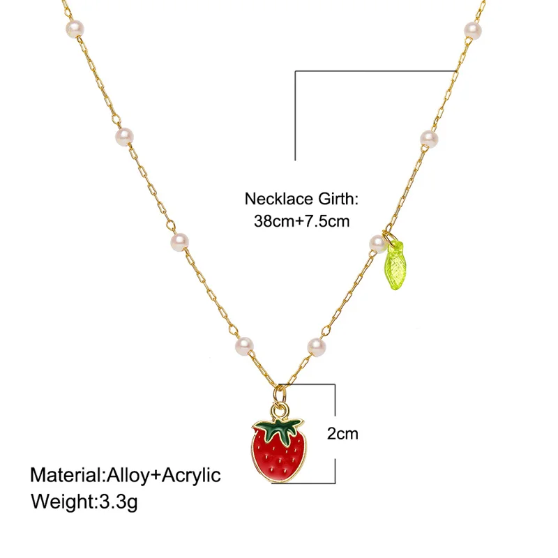 Летний милый чокер вишня ананас ювелирные изделия для вечеринок подарок