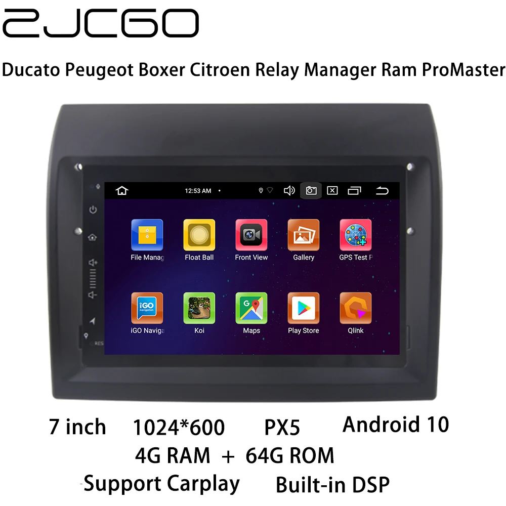 

Car Multimedia Player Stereo Radio Navigation Android Screen for Fiat Ducato Peugeot Boxer Citroen Relay Manager Ram ProMaster