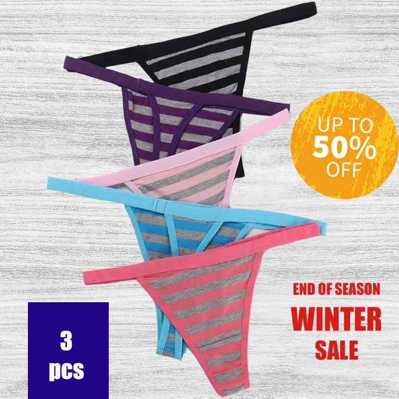 Скидка до 50% на женские стринги 3 шт./комплект женское нижнее белье пикантные
