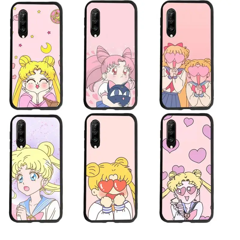 

Lovely Sailors Cute Moon Phone Case for Huawei honor 7A 8X 8s 9 9X 10 10i 20 30 Play lite pro s Fundas cover