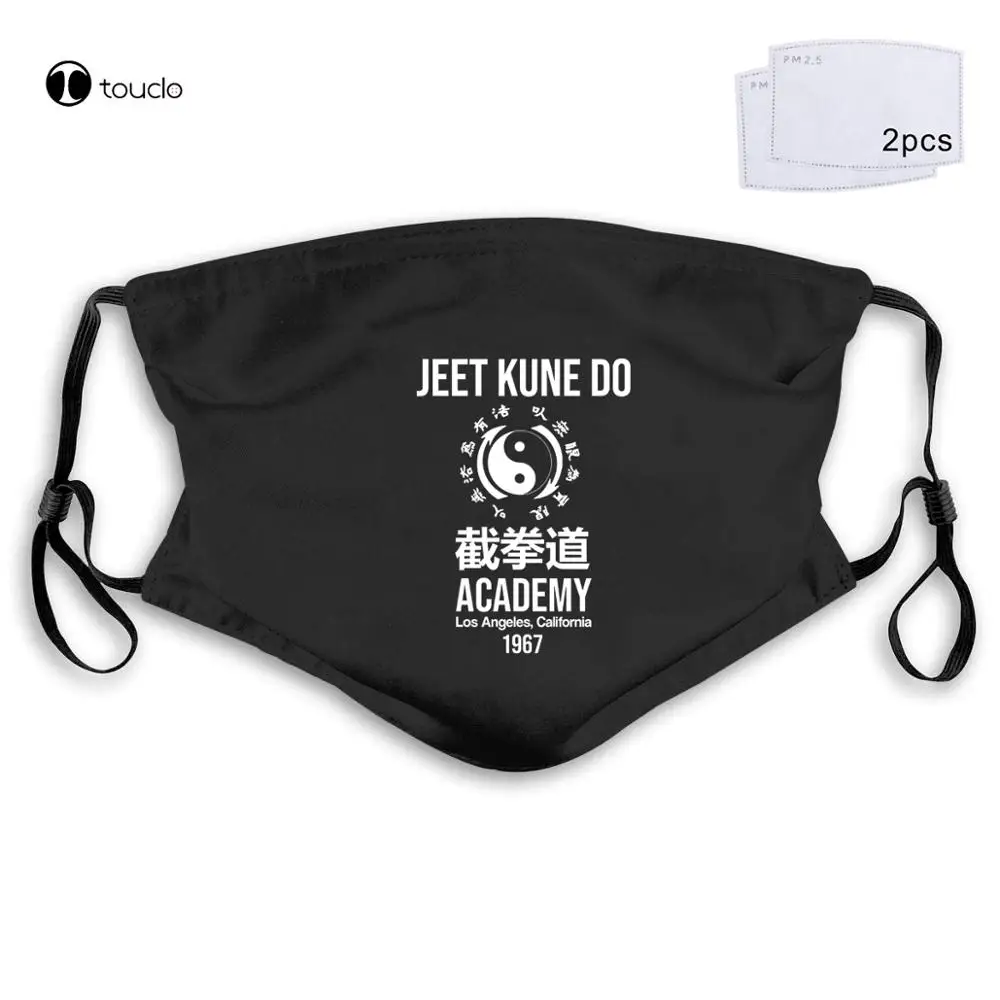 

Jeet Kune Do Academy Bruce Lee Enter The Dragon Mens Martial Arts MMA Face Mask Filter Pocket Cloth Reusable Washable