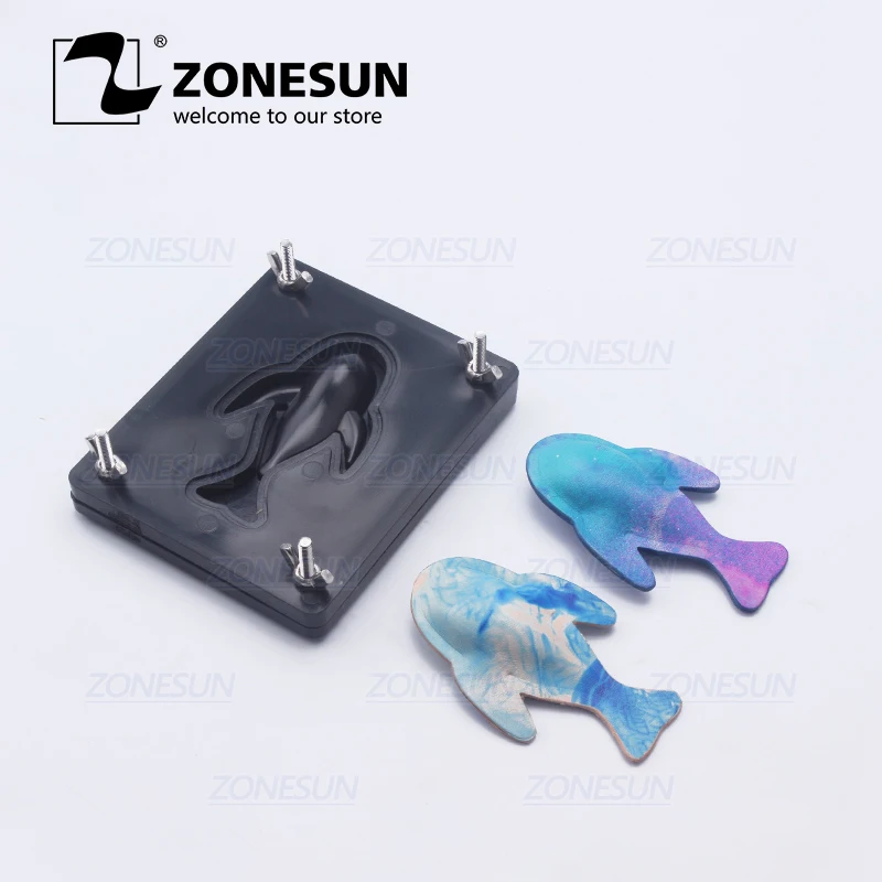 ZONESUN сделай сам цепочка для ключей кожаная форма инструменты рукоделия молдинг