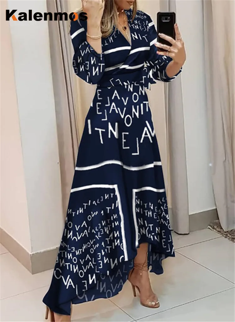 

Elegant Dress Women Long Dresses Vintage Vestidos Long Sleeve Slim High Waist Work Sexy Party Feminino Vestidos Beach Vacation