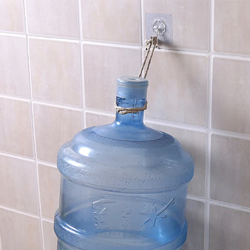 

Transparent Plum Strong Adhesive Hook Kitchen Door Wall Bathroom Sucker Waterproof Nailless Hook