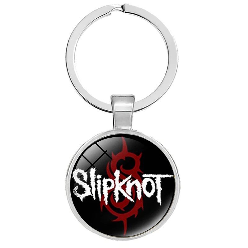 Панк Рок Группа SLIPKNOT брелок символ напечатанный стеклянный кабошон цепочка