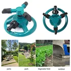 Автоматический полив садовых разбрызгивателей, Вращающаяся насадка на 360 градусов для полива травы, газона, система полива