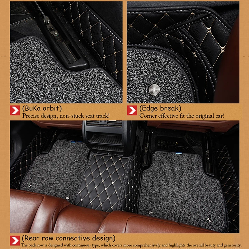 Авто аксессуары для интерьера 7 мест автомобильные коврики Toyota Highlander 2014 2015 2016 2017