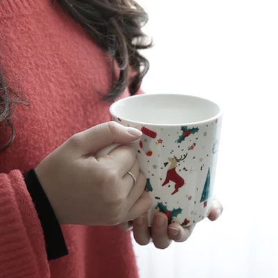 Керамическая американская большая емкость кружка толстая Золотая