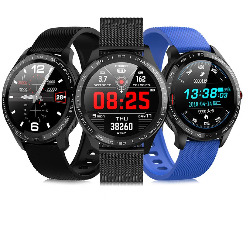 Смарт часы L9 с сенсорным экраном пульсометром тонометром и