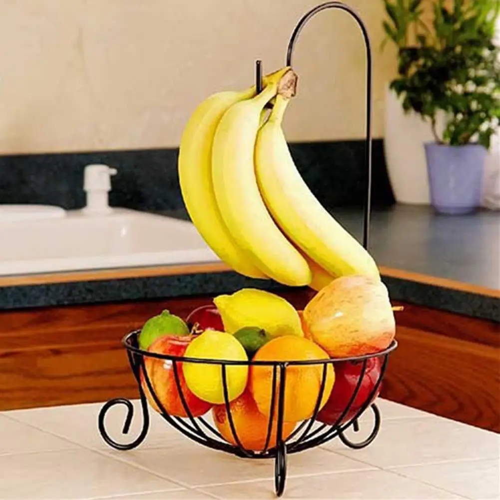 

Hollow Design Wrought Iron Living Room Fruit Storage Basket Table Decoration