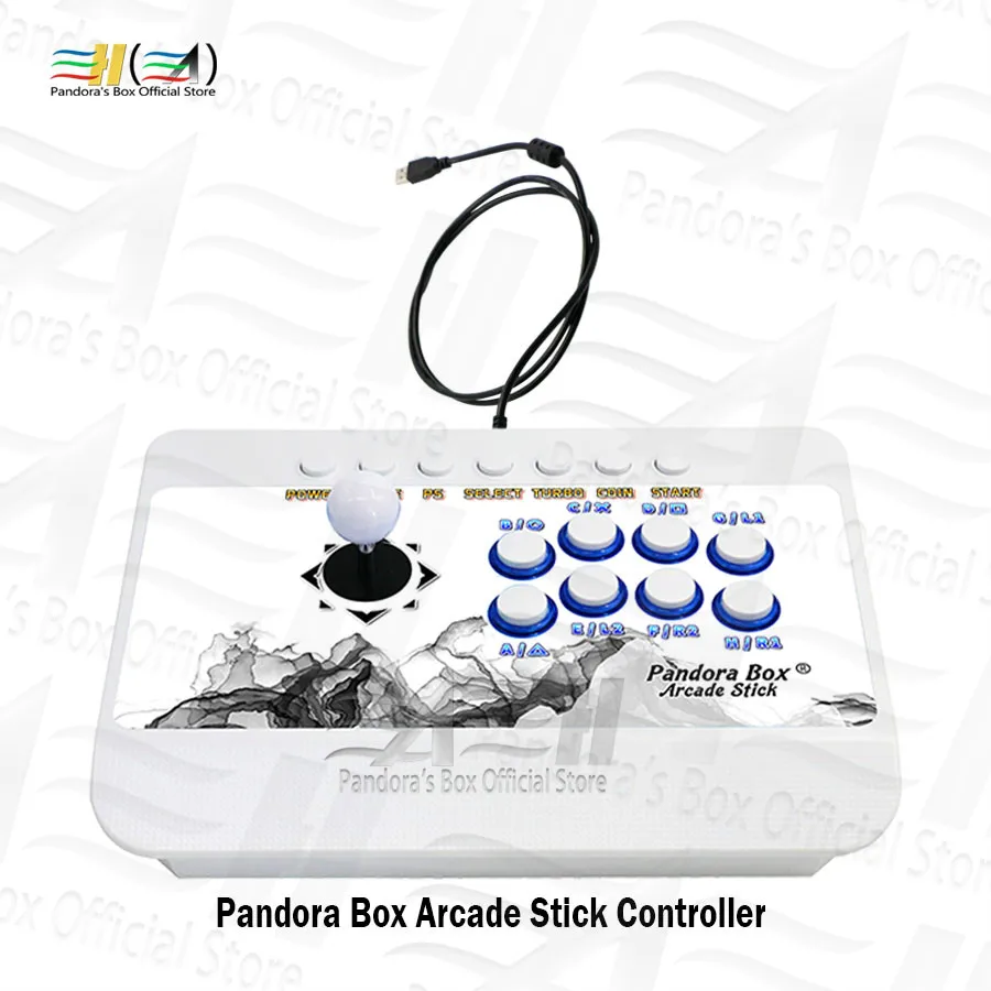 New Pandora box fighting joystick Wired Single plastic controller plug and play Zero delay usb connect arcade cabinet machine