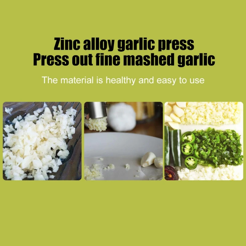 

Compact Garlic Multi-function Manual Garlic Mud Foreign Trade Stainless Steel Peeled Garlic Garlic Clip Tool Stainless Steel #