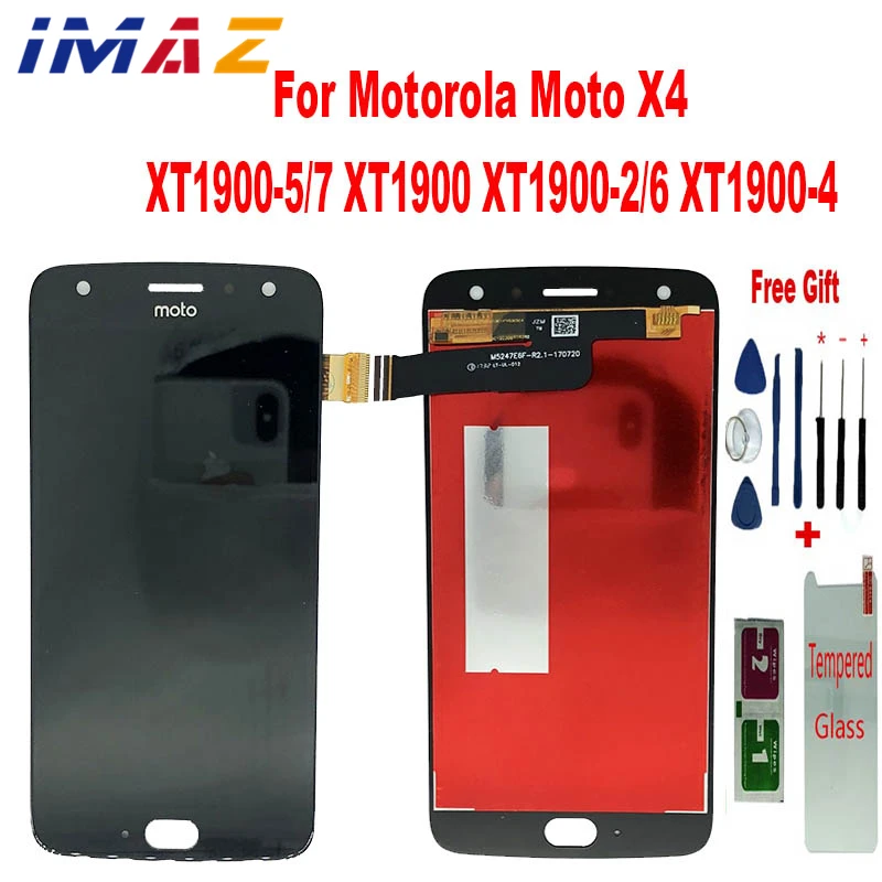 Оригинальный ЖК-дисплей IMAZ для Motorola MOTO X4 XT1900-6 XT1900-4 XT1900, ЖК-дисплей с сенсорным экраном и дигитайзером в сборе для X4 LCD