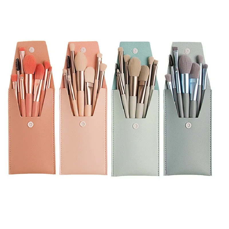 

8/7pcs Makeup Brushes Mini Travel Portable Soft Makeup Brushes Set Cosmetic Powder Eye Shadow Foundation Blush Makeup Maquiagem