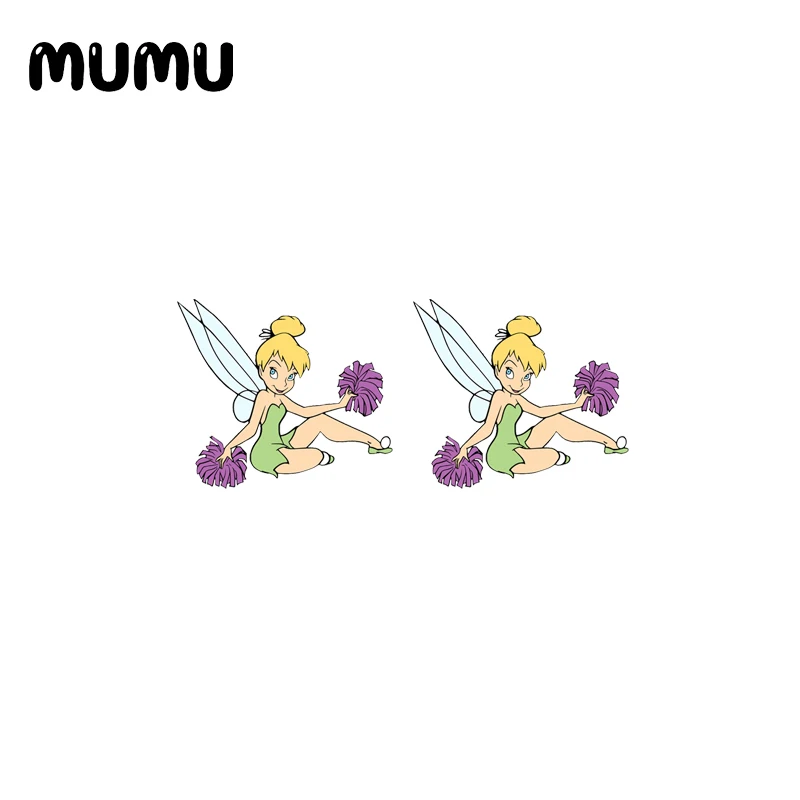 Серьги-гвоздики Tinkerbell из 2021 акрила ручной работы эпоксидные украшения |