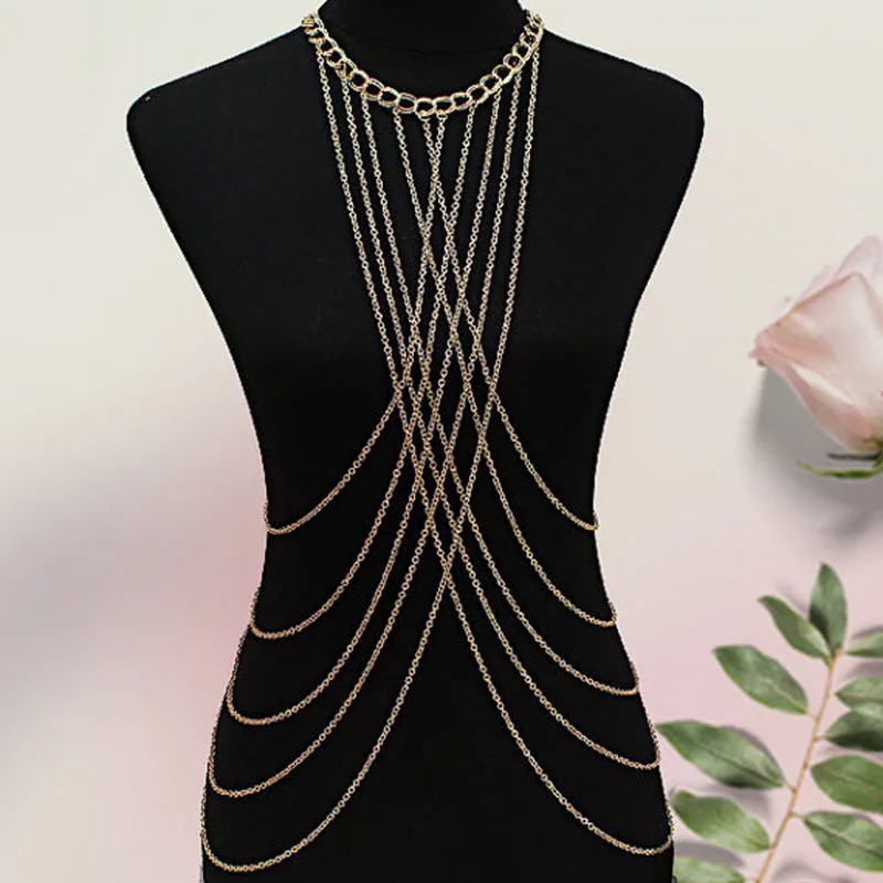 Лидер продаж пикантное металлическое ожерелье-цепочка с кисточкой для женщин