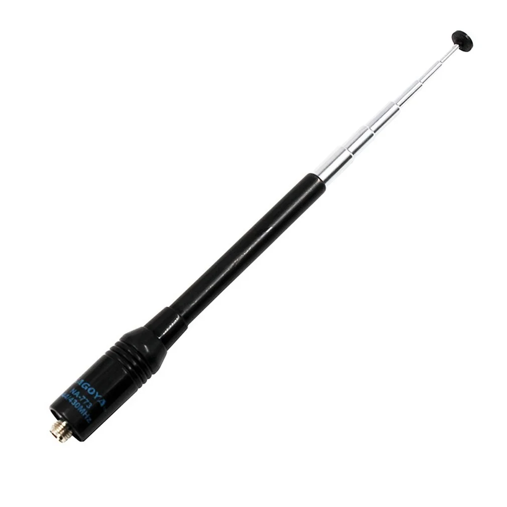 Гибкая телескопическая двухдиапазонная антенна VHF UHF для женской рации |