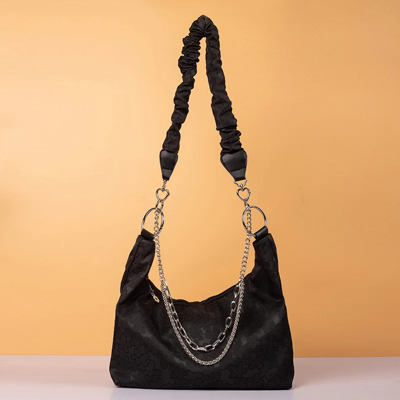 

Trade Small Bag for Women New Fashion Casual Versatile Large Capacity Pleated Shoulder Tote Bag Handmade Bag Wholesale Fashion