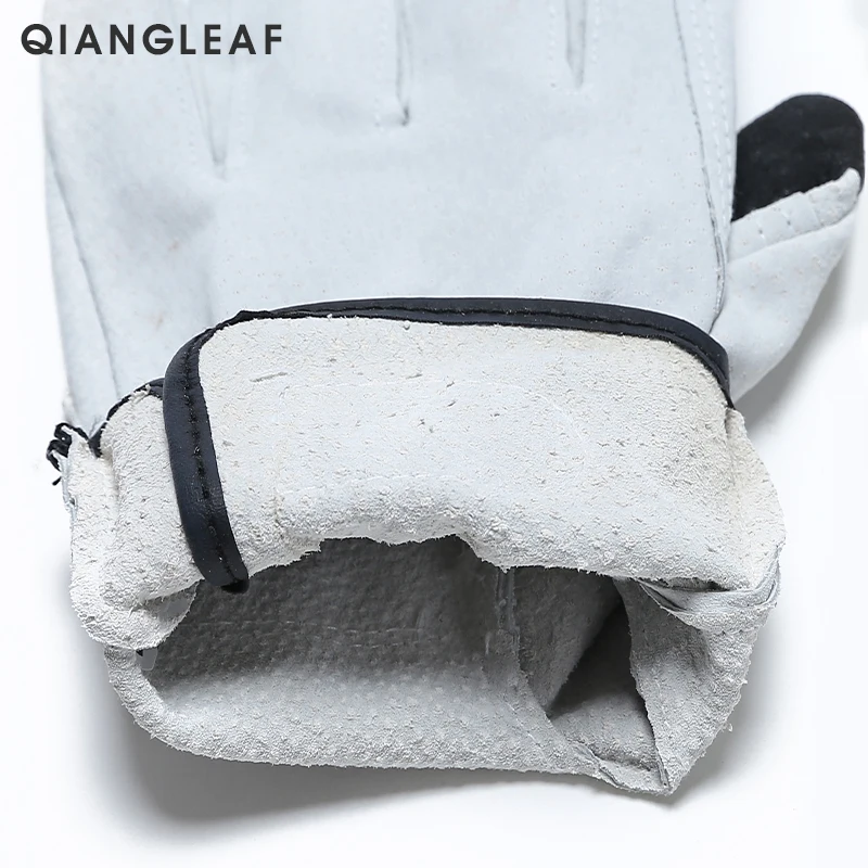 QIANGLEAF фирменный продукт свиной спилок сварочные рабочие перчатки износостойкие защитные перчатки для рабочих кожаные рабочие перчатки 321