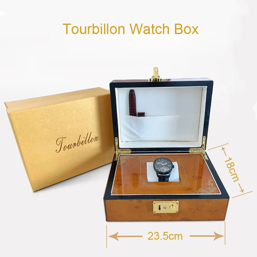 Эзоп спортивные реальные Tourbillon Для мужчин механические часы Мужские Скелетон