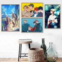 given anime poster custom canvas poster art home decoration cloth fabric wall poster print silk fabric 30x45cm40x60cm