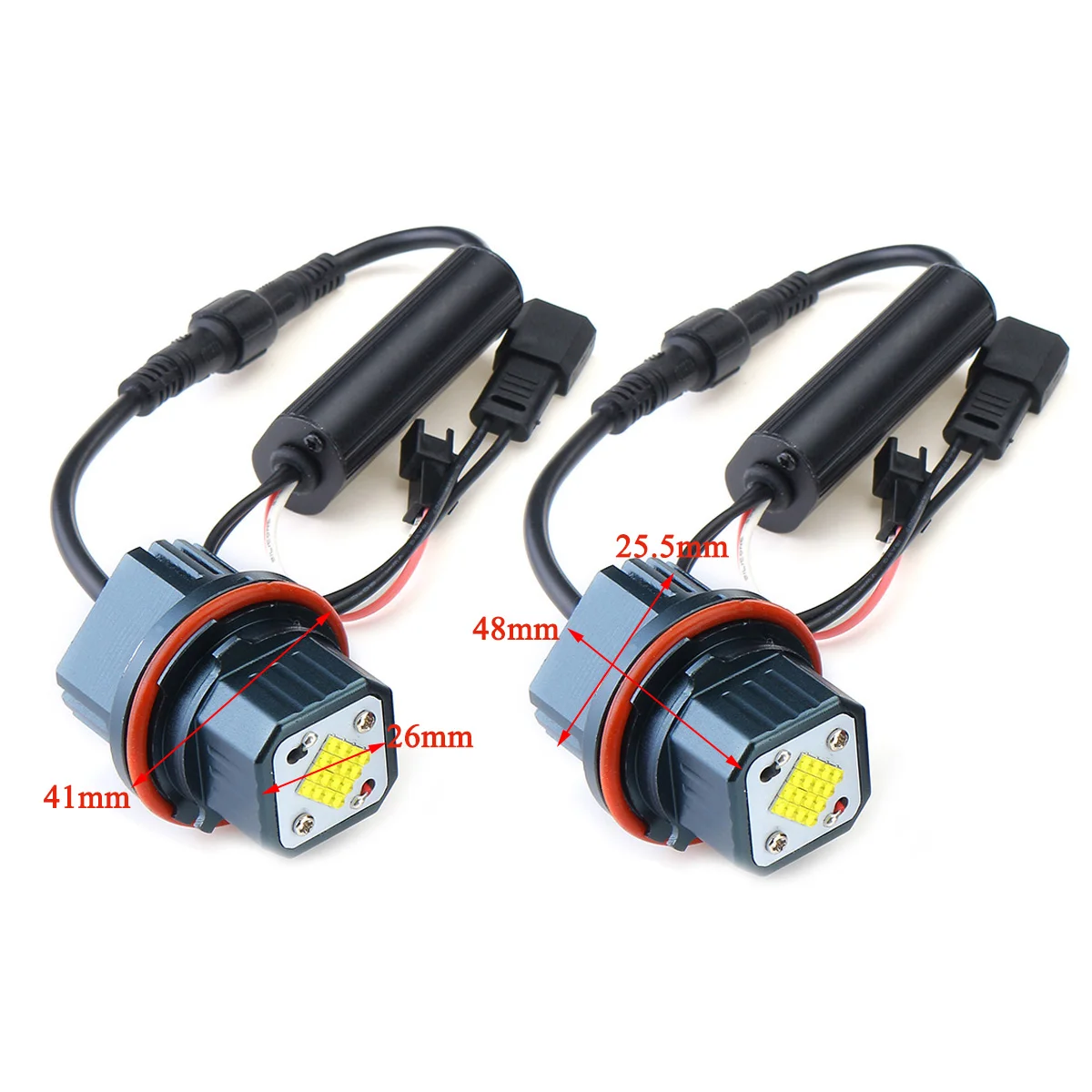 

1 pair 80W Error Free LED Angel Eyes Marker HeadLight Bulbs For BMW E39 E53 E60 E61 E63 E65 E66 E87 525i 530i xi 545i X3 M5 X5