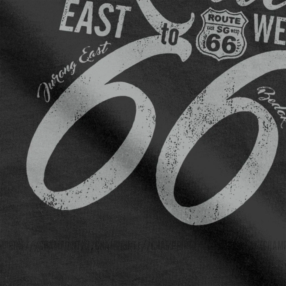 Мужская футболка Route 66 Mother Road SG18 винтажные топы из чистого хлопка хипстерские