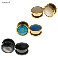 guemcal 2pcs hot selling personality imitation shell pulley ear amplifying body exquisite jewelry
