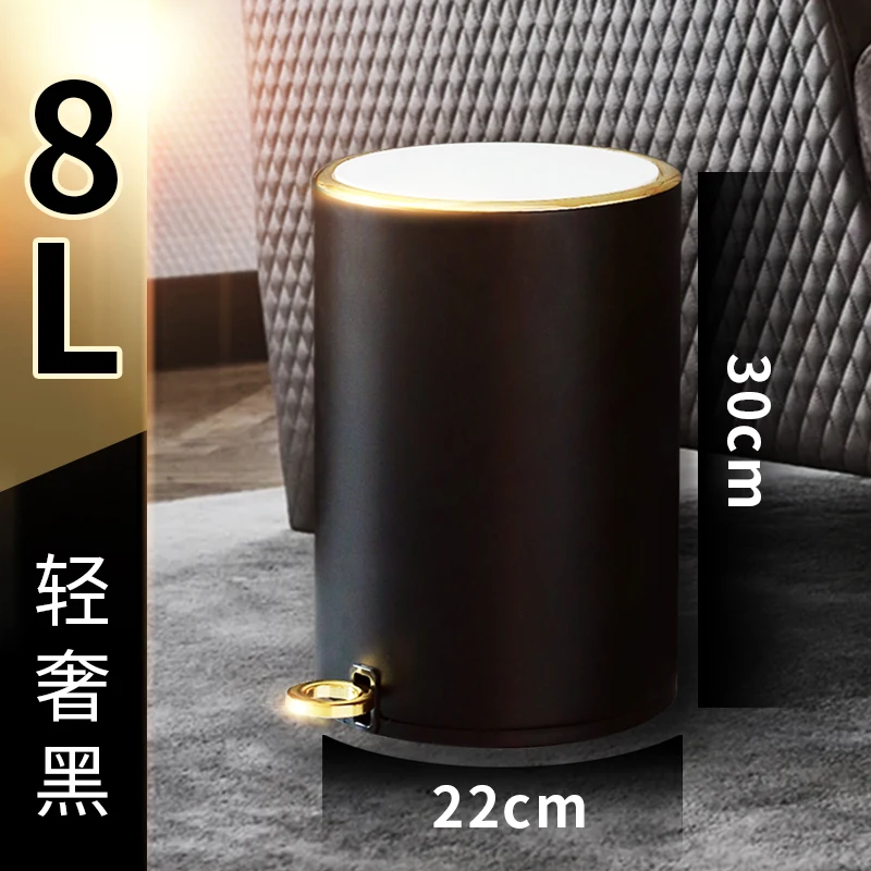 

Toilet Kitchen Trash Can Big Bathroom Recycle Garbage Can Recycle Nordic Tiny House Cocina Household Merchandises BY50LJ