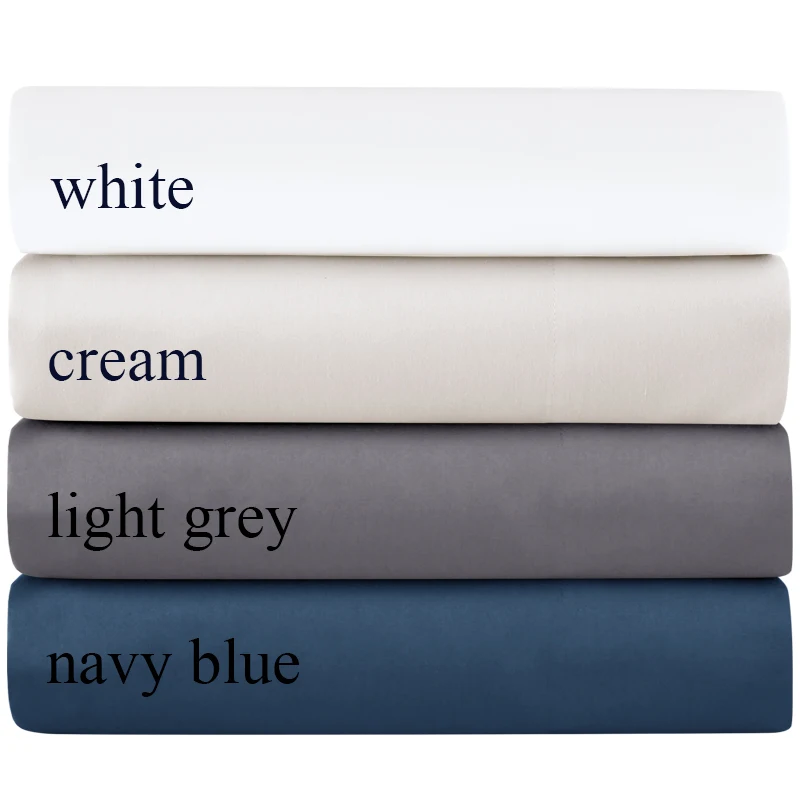 

PHF Bamboo Cotton Solid Sheets Soft Breathable Luxury Fitted Sheet With Pillowcases Queen King Mattress Cover With Elastic Bands
