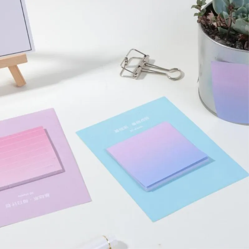 1 шт. Радуга Северная Европа блокнот бумага Липкие заметки Канцтовары Papeleria