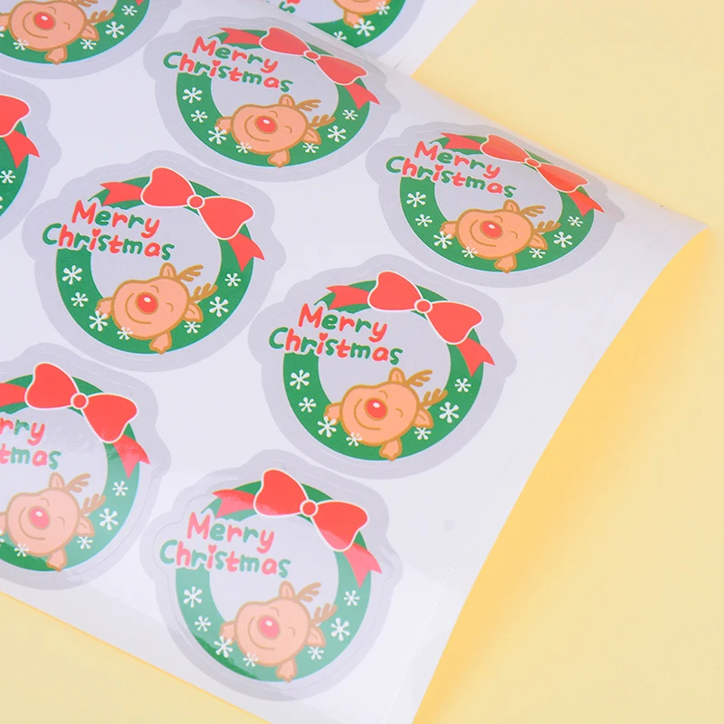 

10sheets Merry Christmasi Paper Stickers Diary Decoration Diy Scrapbooking Label Seal Hand Account Sticker Stationery