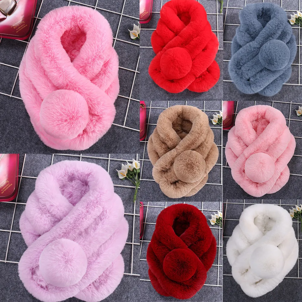 Винтаж Зима 68x14 см Удобный шарф женский зимний теплый модный утолщенный