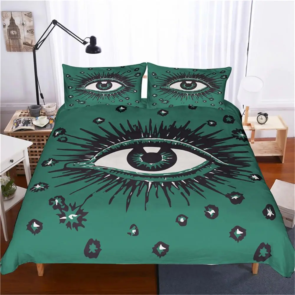 

Tearing Eyes Bedding Set Bedroom Decor Doona Quilt Cover Blue Background Hypoallergenic 1PC Duvet Cover with Pillowcase Dropship
