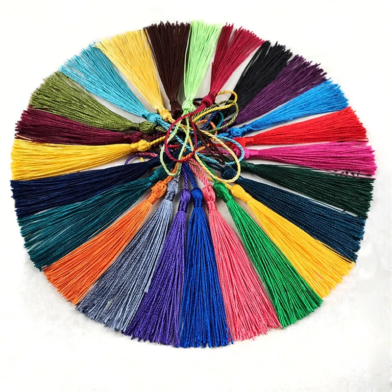 

32pcs/bag Polyester Silk Tassel Fringe 13cm Cotton Tassels Trim For Sewing Curtains Accessories DIY Home Wedding Decoration Jewe