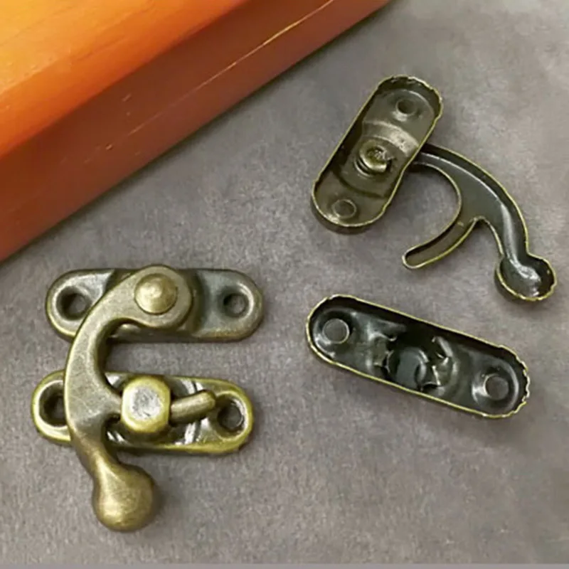 10 шт. металлические винтажные Засов антикварный чемодан защелка крюк с винтами