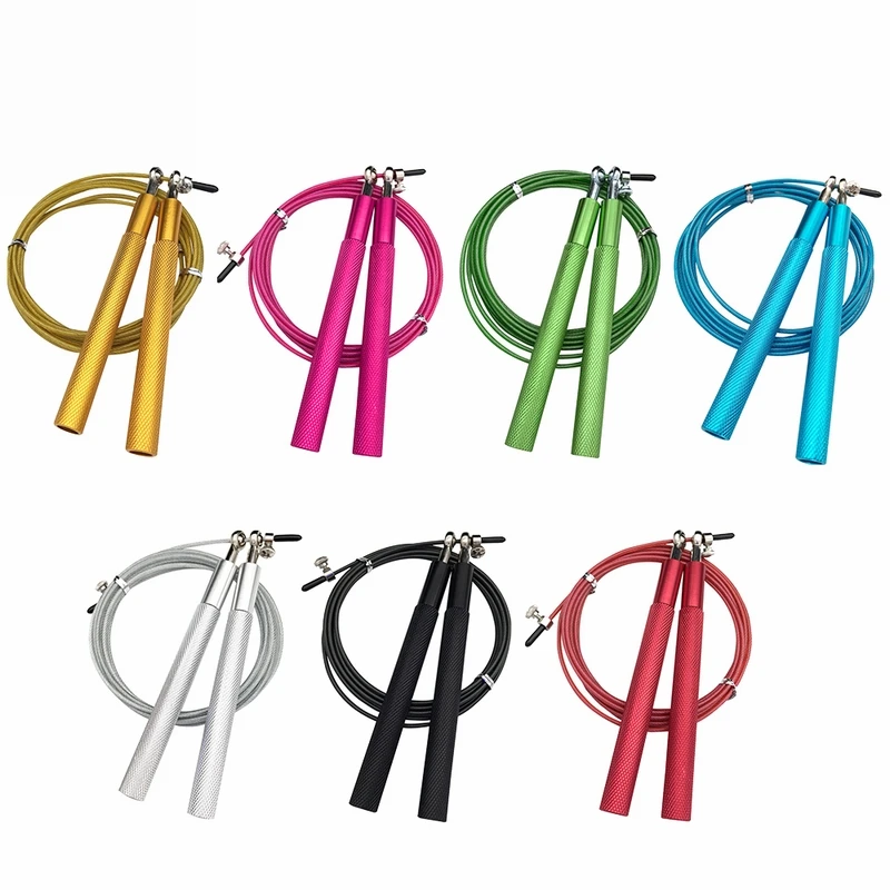 Скакалка фитнес-Кабель Стальной Регулируемый быстрый скорость ABS Ручка скакалки