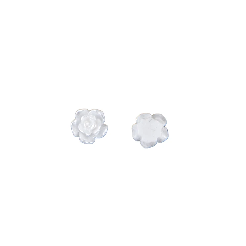 

20pcs White Resin Flower Button Jewelry Accessories Metal Buttons for Decoration Wedding Bag Clothing Decorative Buttons
