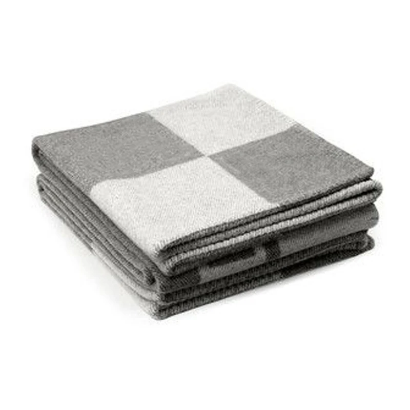 Супермягкое кашемировое одеяло в клетку роскошная плюшевая шаль шарф зимнее