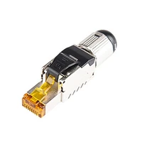 rj45 cat7 fully shielded for 22 24awg ethernet lan cable modular plugs reusable 8p8c field termination plug connector rj 45